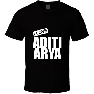 Aditi Arya, Indian Film Actress, Celebrity Fashion T Shirt