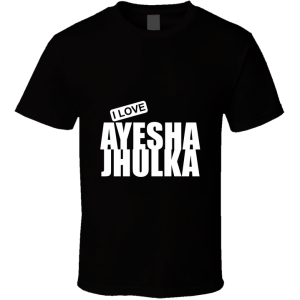 Ayesha Jhulka, Indian Film Actress, Celebrity Fashion T Shirt