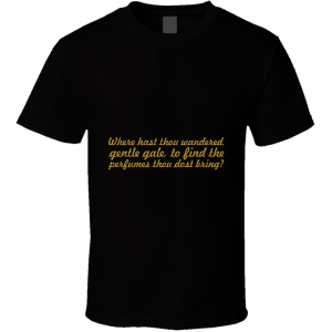 Where Hast Thou Wandered... Inspirational Fashion T Shirt