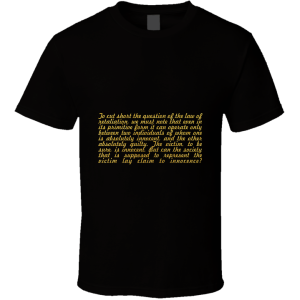To Cut Short... Albert Camus Inspirational Fashion T Shirt