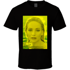 Jennifer Lawrence - Celebrity ( Neon Fashion ) Celebslover T Shirt