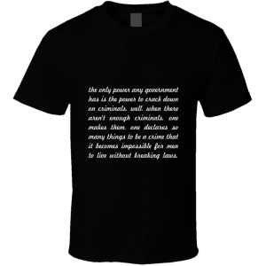 The Only Power... " Ayn Rand " Inspirational Fashion T Shirt