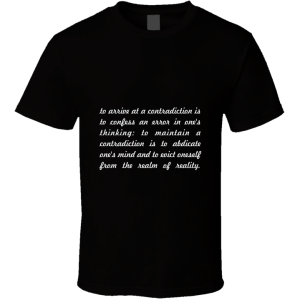 To Arrive At A... " Ayn Rand " Inspirational Fashion T Shirt